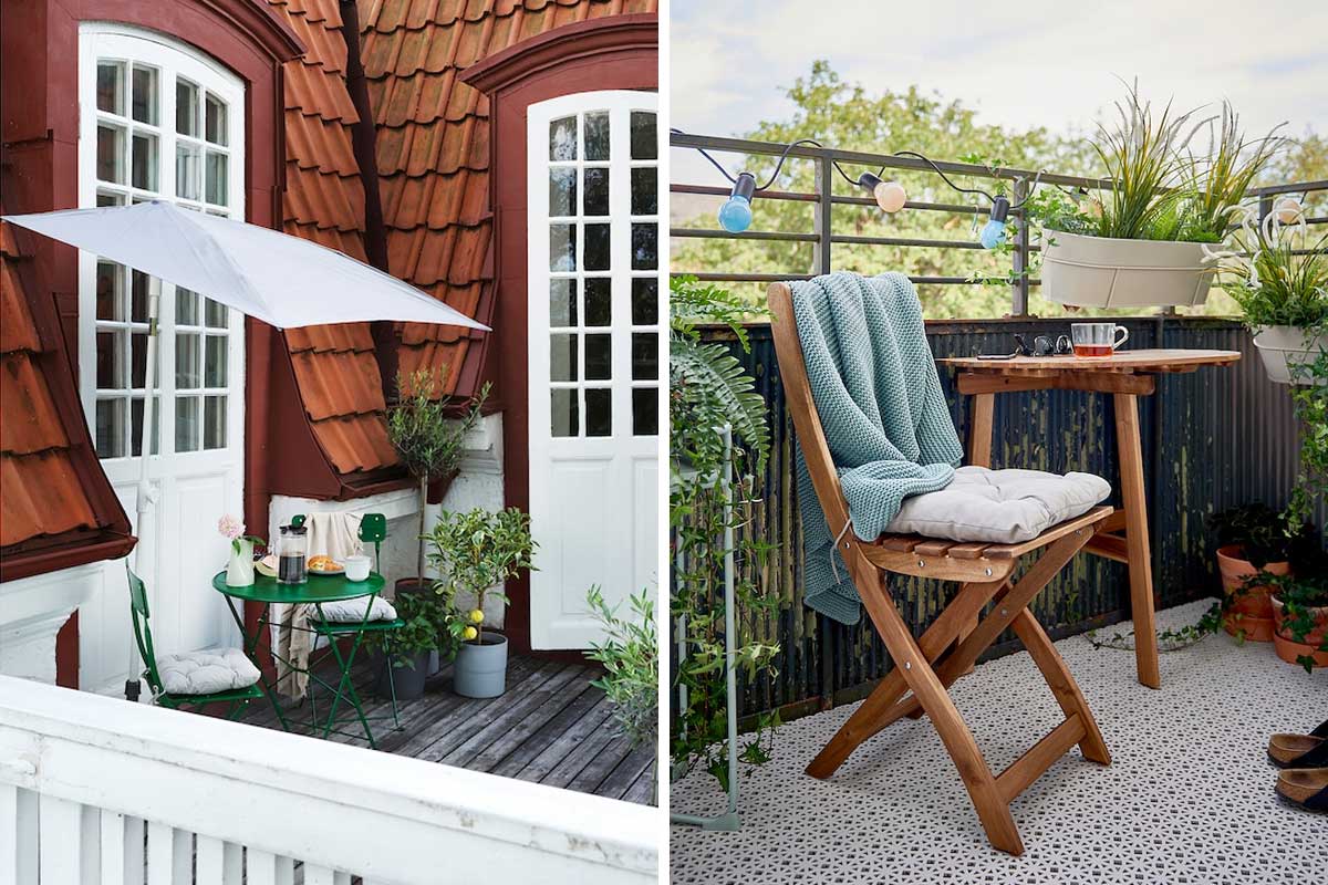 arredare piccolo balcone IKEA