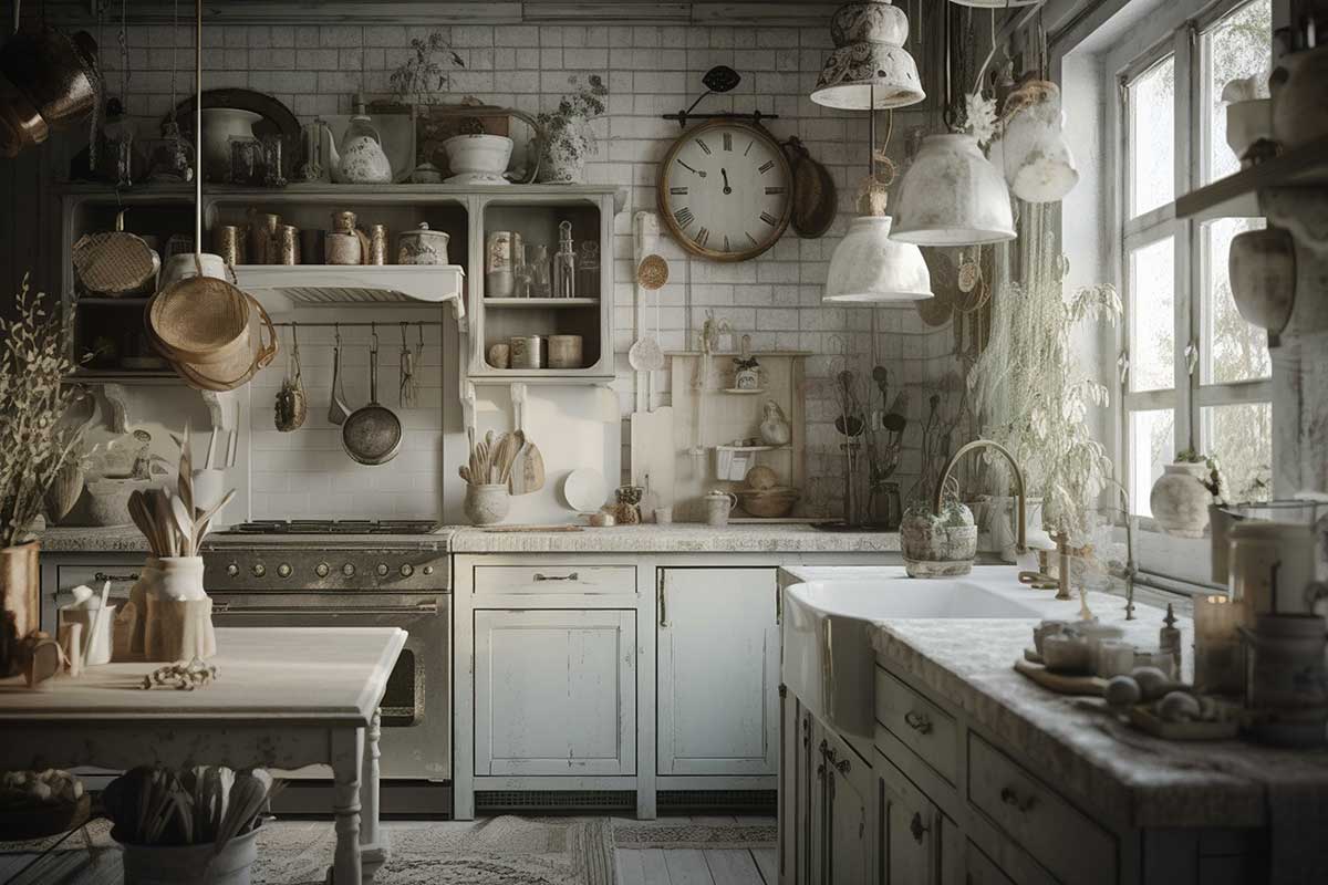 cucina shabby chic